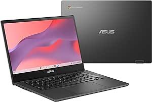 ASUS Chromebook CM14 Laptop, 14" HD Anti-Glare Display (1366x768), MediaTek Kompanio 520, 4GB RAM, 64GB eMMC, ChromeOS, Gray, CM1402CM2A-DS44