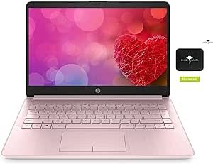 HP 14" HD Laptop Ultral Light for Students and Business, Intel N4000 Series Processor, 8GB DDR4 RAM, 64GB eMMC, WiFi, Bluetooth, HDMI, Webcam, USB Type-A&C, w/GM Accessory