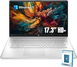 HP 17.3" Display Flagship HD+ Laptop, 16GB RAM, 1TB SSD Storage and P500 250GB Portable Storage, Intel Quad Core i3-1125G4(Beat i5-1035G4), Fullsize Keyboard, HDMI, Rapid Charge, Type-C, Windows 11