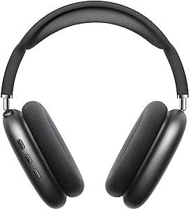 Peakfun Pro Wireless Bluetooth Headphones Active Noise Cancelling Over-Ear Headphones with Microphones, 42 Hours Playtime, HiFi Audio Adjustable Headphones for iPhone/Android/Samsung - Space Gray